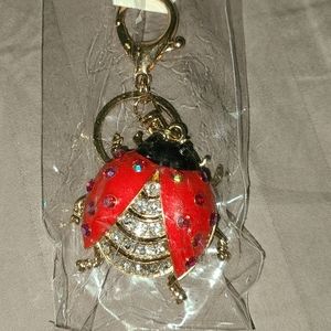 Ladybug clasp keychain